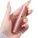Gemice Perfume Travel Refillable Atomizer Luxury Glitter Bling Bottom Filling Perfumes Bottle Mini Fragrances Dispenser Portable Cologne Sprayer Pocket Size 5ml for Plane Trip Gift Sparkling Pink