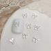 3D Metal Embellishments 20pcs Bowknot Decorations For Individual Styles 03 White K - Buy Online on SooperMarket.com