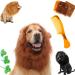 Lion Mane For Dog Lion Mane Costume For Dog Lion Mane For Dogs Large Dog Lion Mane Black Realistic Lion Mane Wig For Head Circumference 6/11/14.5inch (coffee M-11inch) M-11inch coffee