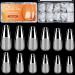 Melous 120PCS Long Coffin Soft Gel Nail Tips - Pre Buff Full Cover, Half Matte A0-120 Pcs - Buy Online on SooperMarket.com