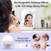 Rechargeable Travel Makeup Mirror with 10X Magnifying Mirror - Portable Lighted Cosmetic Mirror for Travel & Office - 3 Light Modes - Touch Screen Dimming - White - Buy Online on SooperMarket.com