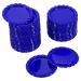 PATIKIL 1 Inch Flat Decorative Bottle Caps 50 Pack Craft Bottle Pendant Trays Double Sides Printed for DIY Pendants Craft Scrapbooks Dark Blue