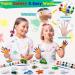 Tigerhu Arts and Crafts for Kids - 27 Painting Figurines with Paint, Pens, Brush, Palette, Magnets, Stickers - DIY Painting Kit for Ages 4-8 - Buy Online on SooperMarket.com