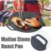 34cm Grill Pan Korean Round Non-Stick Barbecue Camping Pan Travel Outdoor Frying Barbecue Accessories L5I5 BBQ - Buy Online on SooperMarket.com