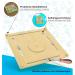 Woodywood Calendar Watch for Children - Bilingual Montessori Learning Clock in Wood - 30x30 cm - Teach Time Date & More Ideal Gift for Kids - Buy Online on SooperMarket.com