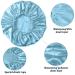 Smilco Reusable Waterproof Shower Caps for Women - 2 Pack EVA Hair Caps with Double Waterproof Layers for Hair Protection in Purple and Blue - Buy Online on SooperMarket.com
