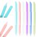 6 Pieces Glass Cuticle Pusher Manicure Stick Double Sided Cuticle Trimmer Crystal Cuticle File Glass Cuticle Stick Precision Filling Cuticle Remover Tool with Case for Girls Nail Salons 6 Colors