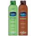 Vaseline Spray and Go Moisturizer  Cocoa Radiance and Aloe Soothe Combo  6.5 Ounce Each