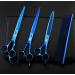 8 inch Purple Dragon 3 in 1 Professional Pet Grooming Thinning Scissors - Upward Curved Shears - Dog Hair Cutting Scissor in Blue - Buy Online on SooperMarket.com