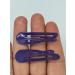 6 PCS Metal Snap Hair Clips - Purple Hair Grips 5CM Long - Buy Online on SooperMarket.com