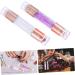 minkissy 2pcs Nail Stamp Nail Art Stamper Head French Tip Nail Tool Nail Art Stamp Tool Nail Art Stamper for French Manicure Nail Art Stamping Tools Silica Gel Template Purple Printing 11.50X2.00X2.00CM Purple - Buy Online on SooperMarket.com