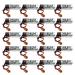 20 Pack 3.6V ER17500V Battery with Brown Plug for PLC CNC Backup Battery 2700mAh