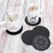 36 Pieces 4 inch Round Black Kraft Coaster Cards - Thick Kraft Paper for Mandala Painting and DIY Decorations - Buy Online on SooperMarket.com