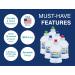 Arrow H2O On The Go 18 fl oz Mini Water Bottle 6 Pack - BPA Free, Made in USA - Ideal for School & Sports Practice - Buy Online on SooperMarket.com