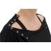 Shop Black Shoulder Shirt - Unisex Sizes S | Men's & Women's Fashion - International Shipping Available - Buy Online on SooperMarket.com