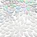 KALUCION 120 Pcs Iridescent White Petal Mosaic Tiles - Stained Glass Flower Petals Kit for Mosaics and Crafts - Buy Online on SooperMarket.com