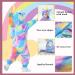 Doladola Baby Unicorn Romper | Flannel Animal Hooded Jumpsuit | 18-24 Months | Multicolor | Infant Outfit - Buy Online on SooperMarket.com