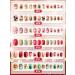 Kalolary 288PC Christmas Press-On Nails for Kids | Fun 3D Santa Snowman Tree Designs | Holiday Nail Art Decoration - Buy Online on SooperMarket.com