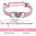 Shop Cobee Bling Heart Cat Neck Band - Adjustable Rhinestone Pet Collar with Bell for Small Cats & Dogs - Pink/Black - Buy Online on SooperMarket.com