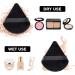 Make Up Sponge Set with Powder Puff Triangle 6 Pieces Makeup Sponges Beauty Sponge Black for Blending Liquid Foundation Powder Reusable Soft Powder Puff - Buy Online on SooperMarket.com