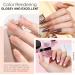 Dip Powder Nail Kit - 4 Colors Nude Pink Brown Starter Set | Acrylic Dipping System with 4 Powder & 4 Liquid 15ml Bottles - Buy Online on SooperMarket.com