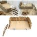 Topiky Hamster & Guinea Pig Toy - Nitangel Wooden House & Climbing Bridge Ideal Cage Accessories for Small Pets - Buy Online on SooperMarket.com