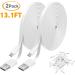 2 Pack 13.1FT Power Extension Cable for WyzeCam, KasaCam, NestCam, Blink Cloud Cam - White - Buy Online on SooperMarket.com