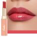 Oulac 2 in1 lipstick and lip balm juicy and shiny lip care lipstick smooth and hydrated lips shiny finish for dry cracked and brittle lips vegan (01) Apple Red (01)