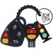 BIGSPINACH Baby Teething Keys Toys 6 to 12 Months Gothic Car Keys Baby Teether Combo Set Car Key Remote Toy Controller for Toddler(Gothic) (Gothic  Black) Gothic Black