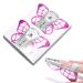 Nail Forms Tips Extension Guide Sticker Nail Art Butterfly Sticker Gel/Acrylic Nail Polish 100pcs Manicure Extension Tool (Size-2) style-2