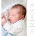 Baby Swaddle Wrap Blanket | Newborn Cotton Swaddling Sleeping Bag 0-3 Months (Blue Hearts) - Buy Online on SooperMarket.com