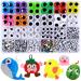 Iooleem 1518pcs Googly Wiggle Eyes Self Adhesive in 24 Styles, Assorted Colors and Sizes Wiggle Eyes, Googly Eyes, Googly Eyes for Crafts. 24Grids Multi-colored