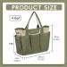 Art Supply Storage Organizer  Craft Organizers and Storage Tote Bag with Pockets Art Caddy Oxford Fabric Craft Storage Containers for Teacher  Students  Artist  Traveler Green Light Green - Buy Online on SooperMarket.com