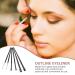 Beaupretty 6pcs Travel Eyeliner Makeup Brush Set - Dual Purpose Thin Eye Liner & Cream Brushes for Perfect Makeup - Artificial Fiber - Buy Online on SooperMarket.com