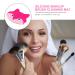 KALLORY Silicone Makeup Applicator & Brush Cleaner Pad - Fox Shaped Cosmetic Scrubber Tool for Effortless Makeup Brush Cleaning - Buy Online on SooperMarket.com