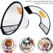 Mesybveo Adjustable Dog Collar & Cat Cone - 2 Piece Break for Dogs Lightweight Comfort Pet Funnel (18-27cm) - Buy Online on SooperMarket.com