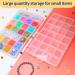 IOOLEEM 28 Grids Plastic Bead Organizer Box - Clear Storage Container with Dividers for Arts and Crafts - 8.6x5x0.66 inch (1 Pack) - Buy Online on SooperMarket.com
