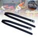 DASNTERED Spur Strap 2 Pcs PU Leather Horse Riding Straps with Adjustable Buckle Riding Sports Accessories black