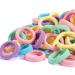 Whaline 120PCS Baby Hair Ties Mini Hair Bands Seamless Hair Elastics Multicolor Small Ponytail Holders Hair Accessories for Girls Infants Toddlers 2.5cm in Diameter (6 Colors)