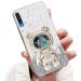 Tivenfezk Nadoli for Samsung Galaxy A50/A30S Treisand B r Astronaut Hidden Stand Shell cartoon glitter astronaut stand soft silicone bling cell phone case.