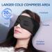 Cooling Gel Eye Masks - Cold & Warm Compress for Puffy Eyes Dark Circles Migraine Relief | Soft Gel Sleep Mask - Black - Buy Online on SooperMarket.com