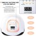 Felenny 220W UV LED Nail Dryer Lamp | Fast Gel Polish Curing | 4 Timer Settings | Auto Sensor | Professional Nail Art Design - Buy Online on SooperMarket.com