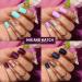 Teenitor 360Pcs Matte Acrylic Short Square Fake Nails - Glitter Press-On Manicure - Buy Online on SooperMarket.com