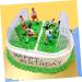 Warmhm 8Pcs ornaments accessories decorations cocktail cocktail picks top hat soccer cake topper decorate cake decorating birthday party supplies football party decorations football - Buy Online on SooperMarket.com