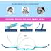 Children Optical Glasses Frame tr90 Flexible Bendable One-piece Safe Eyeglasses Girls Boy Black/ Clear Blue - Buy Online on SooperMarket.com