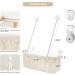 Dahey Macrame Cat Window Perch - Boho Cat Hammock Bed for Indoor Cats - Wall Mounted Pet Resting Seat with Tassel - Safety Space Saving Kitty Swing Shelf - Holds up to 45 lbs - Gift - Buy Online on SooperMarket.com