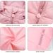 Kids Winter Puffer Jacket and Snow Bib Pants 2-Piece Snowsuit Set | Hooded Down Coat & Snow Pants Outfits | 4-5 Years - Pink - Buy Online on SooperMarket.com