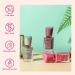 Nail Polish Set - Quick Dry Nail Polish - Pink Nail Polish with Glitter Flower - Long Lasting Chip Resistant Nail Polish for DIY Nail Art Manicure at Home - Buy Online on SooperMarket.com