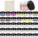 2oz Plastic Jars with Lids 36PCS Small Cosmetic Slime Containers Clear Travel Round Jars Empty Sample Containers Leak Proof Pot Jars with Black Lids for Lotion and Cream Acrylic Powder Lip Scrubs