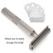 Buy Professional Men's Alloy Retro Razor | Classic Portable Ergonomic Safety Razor - Washable & Blade-Free - Buy Online on SooperMarket.com